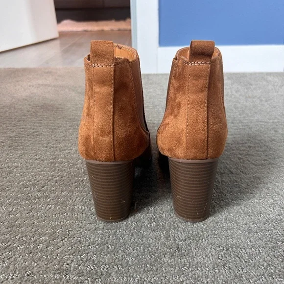 Soda Brown Suede Booties - Picture 4 of 4